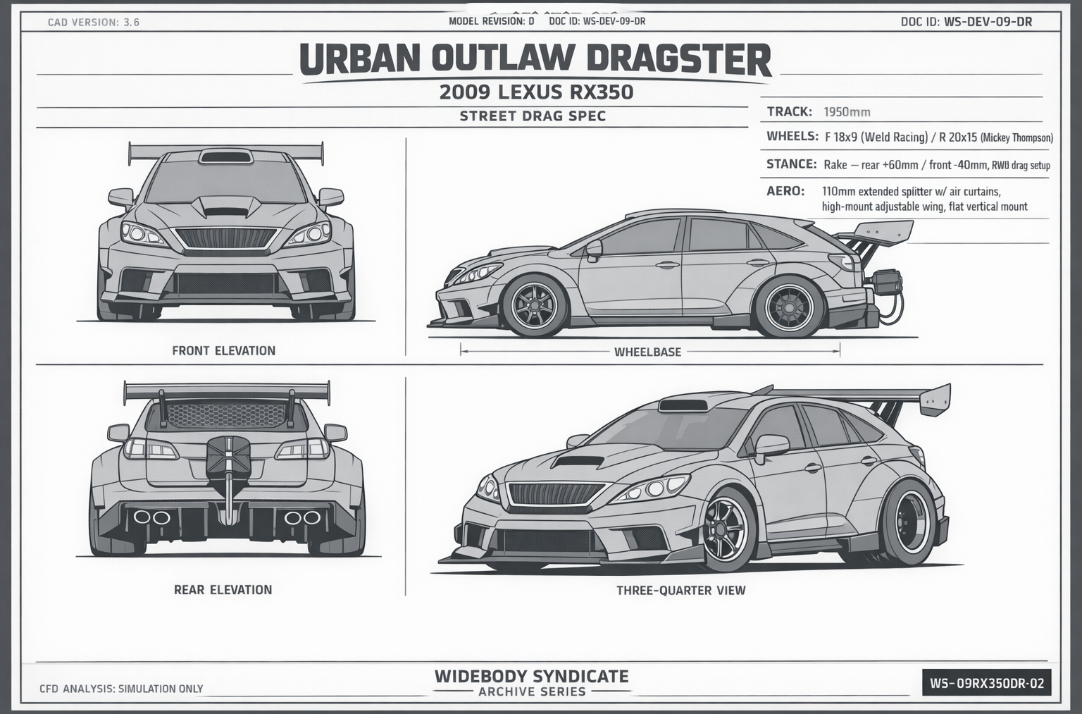 Urban Outlaw Dragster blueprint