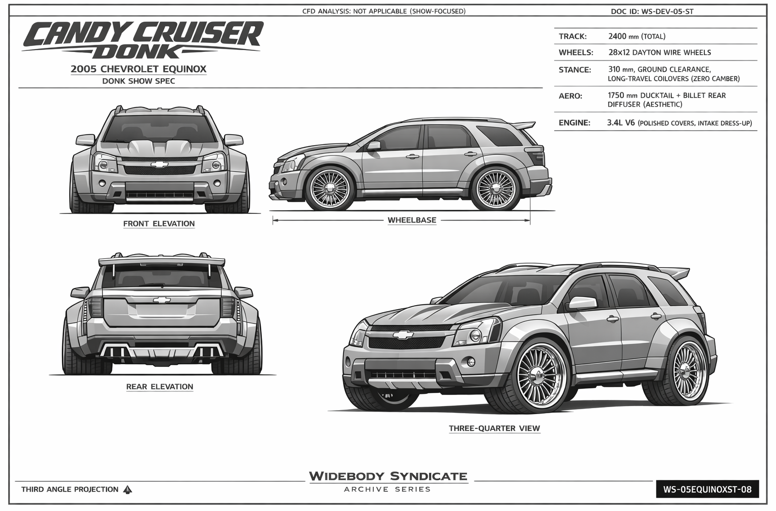 Candy Cruiser Donk blueprint