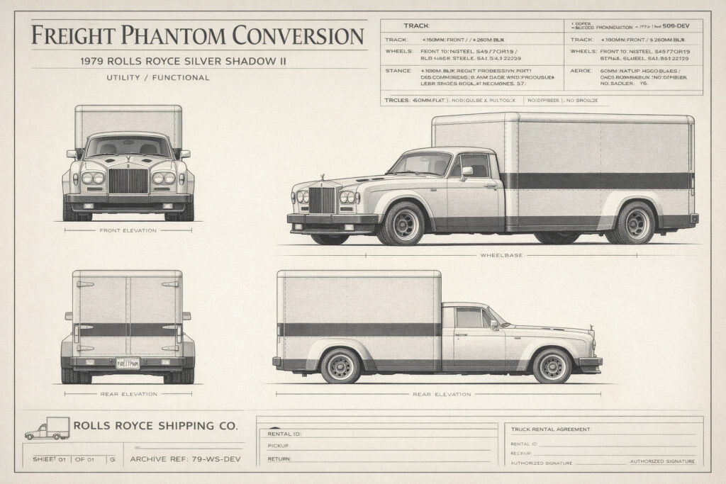 1979 Rolls Royce Silver Shadow II blueprint