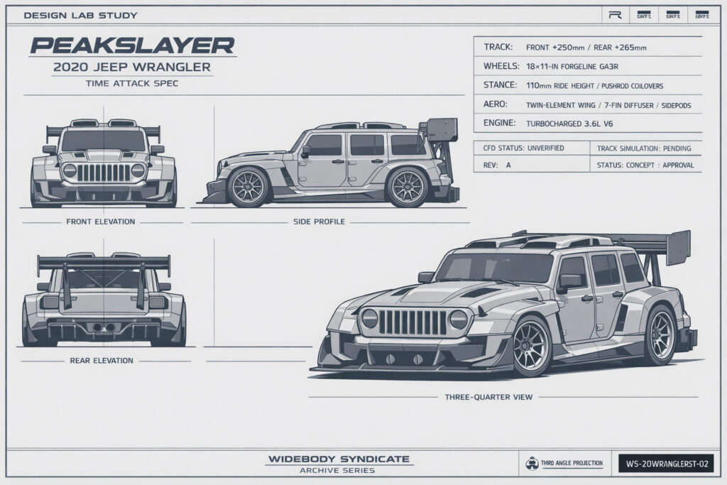 2020 Jeep Wrangler blueprint