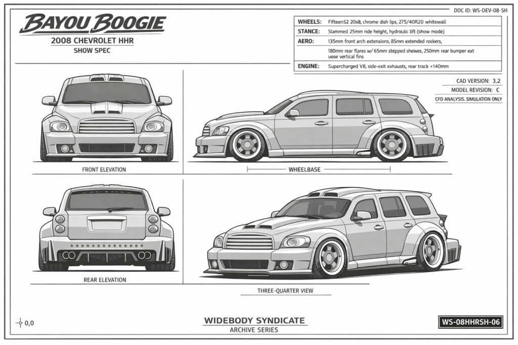 2008 Chevrolet HHR blueprint