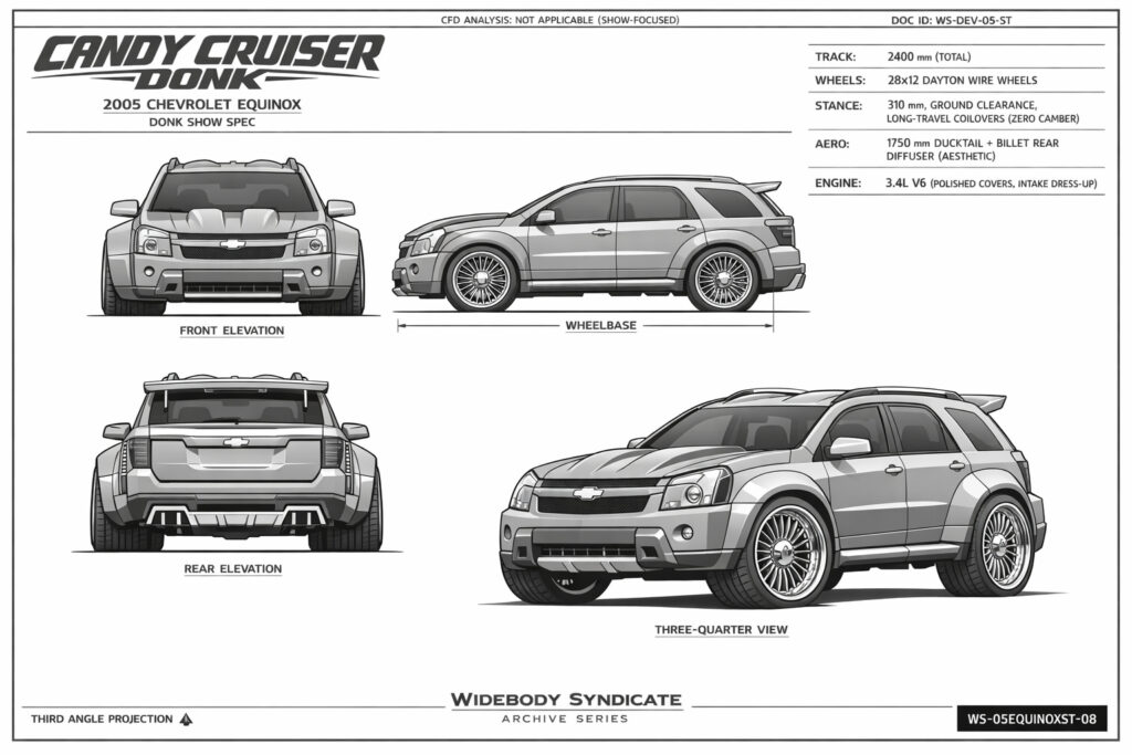2005 Chevrolet Equinox blueprint