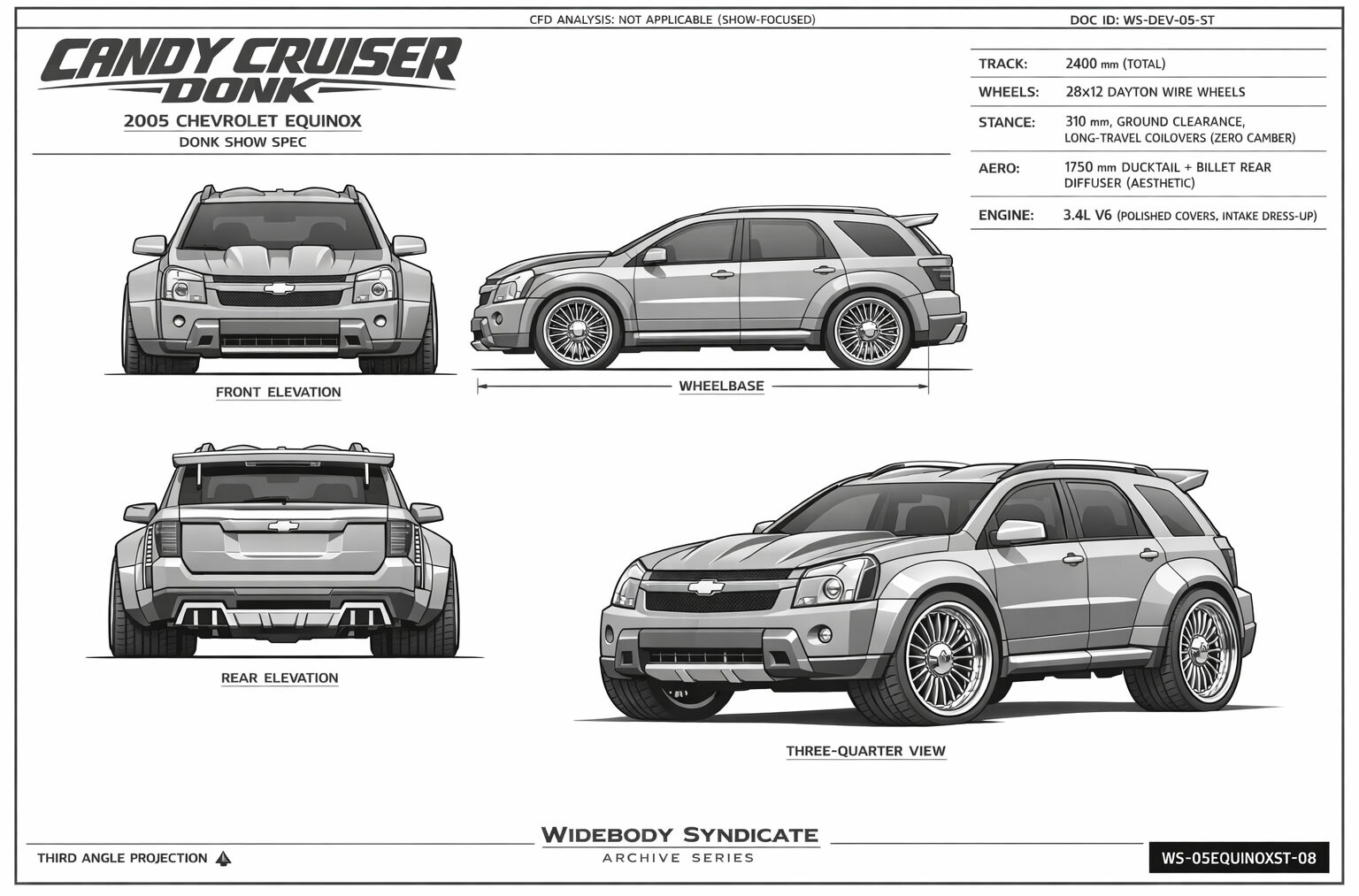 Candy Cruiser Donk blueprint