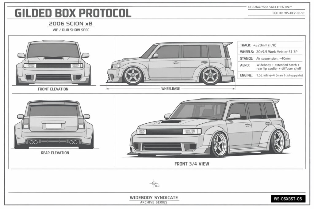 2006 Scion xB blueprint