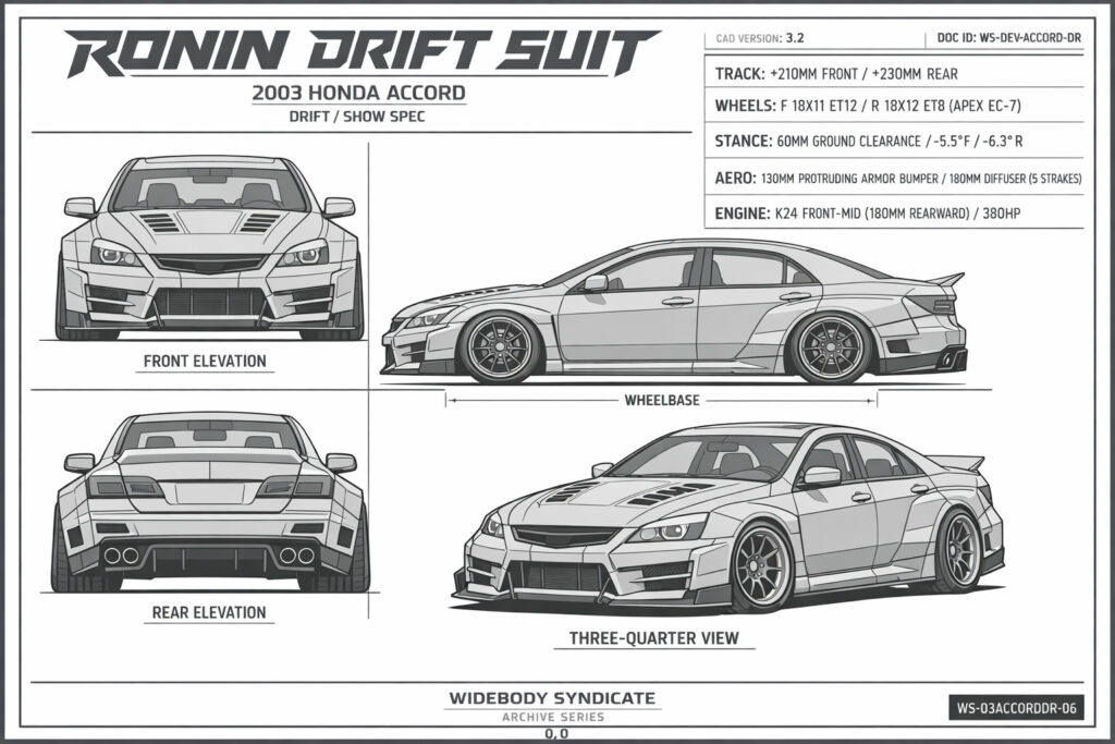 2003 Honda Accord blueprint