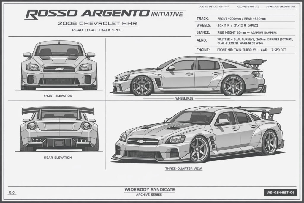 2008 Chevrolet HHR blueprint