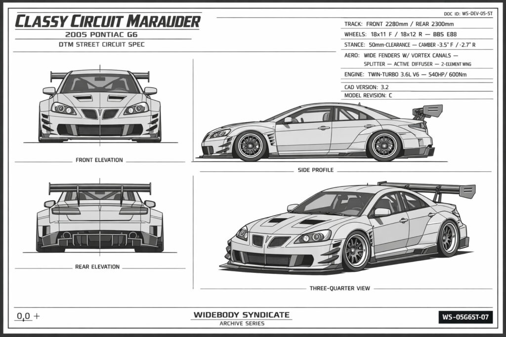 2005 Pontiac G6 blueprint