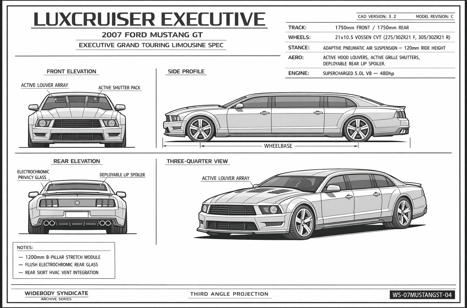LuxCruiser Executive blueprint