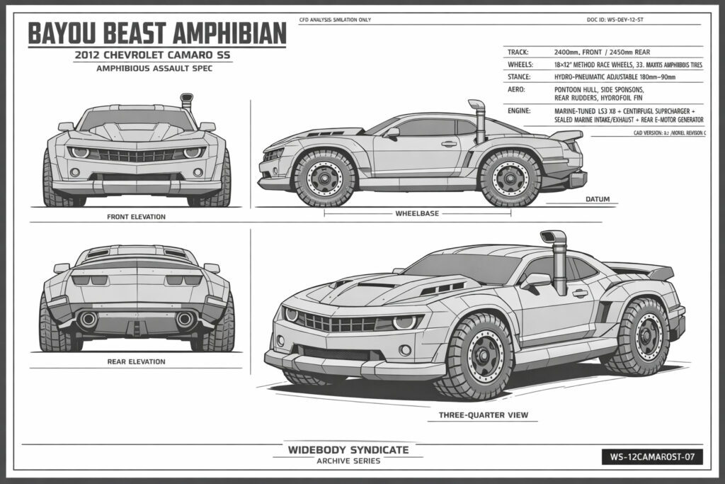 2012 Chevrolet Camaro SS blueprint