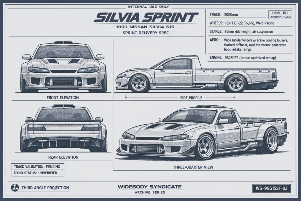 1999 Nissan Silvia S15 blueprint