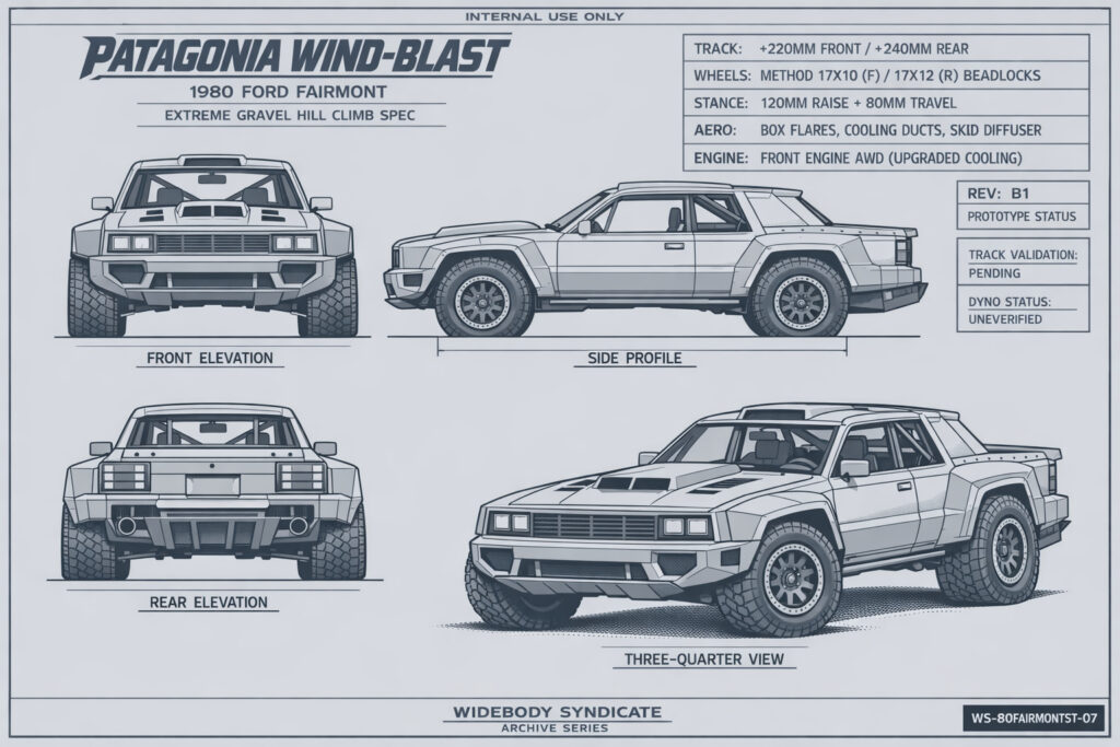 1980 Ford Fairmont — Patagonia Wind-Blast Gravel Build blueprint