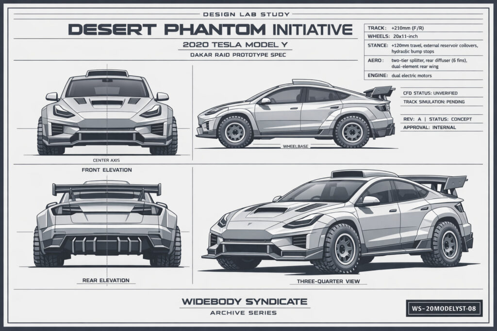 2020 Tesla Model Y blueprint