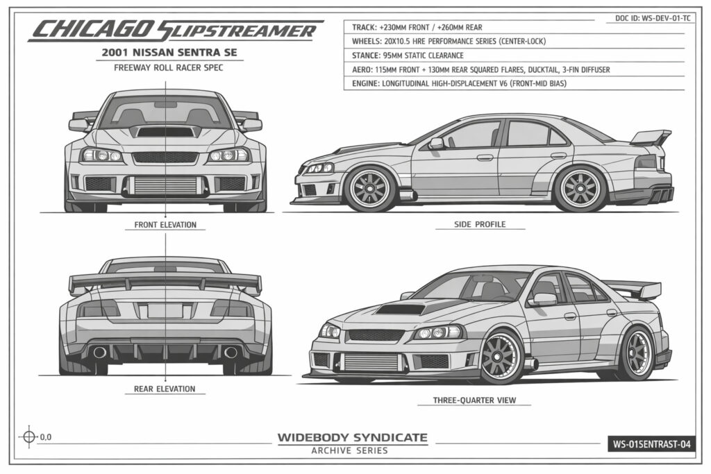 2001 Nissan Sentra SE blueprint