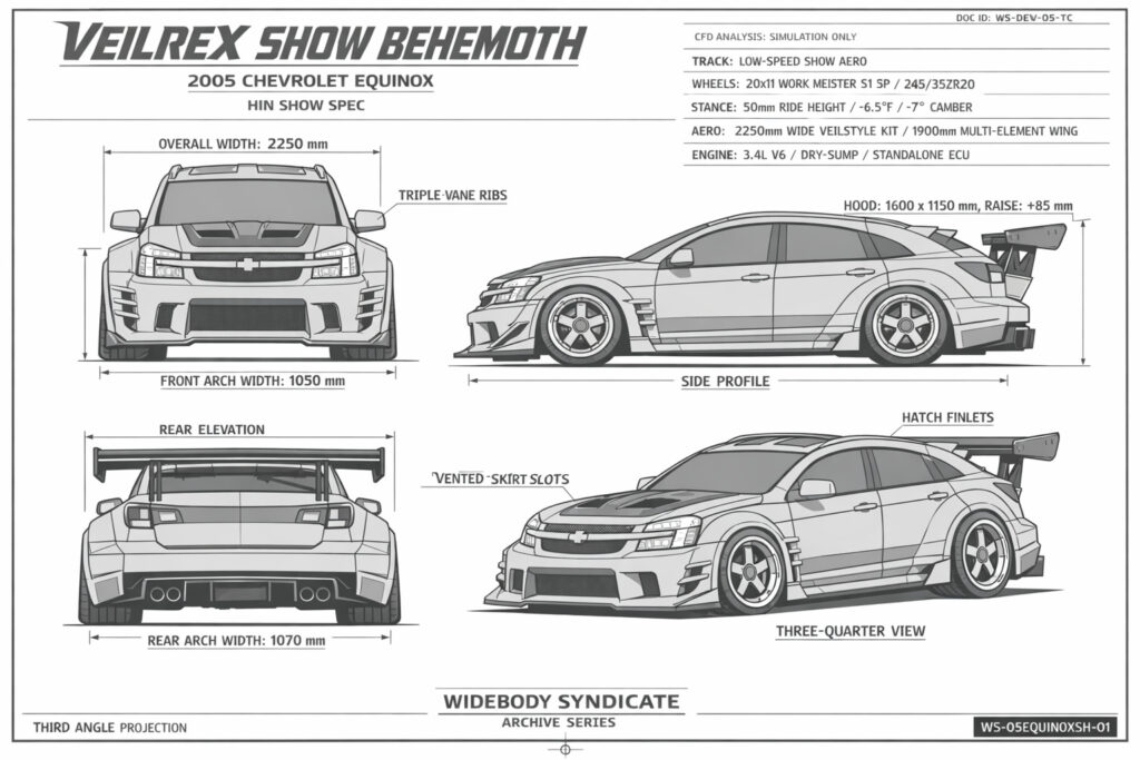 2005 Chevrolet Equinox blueprint