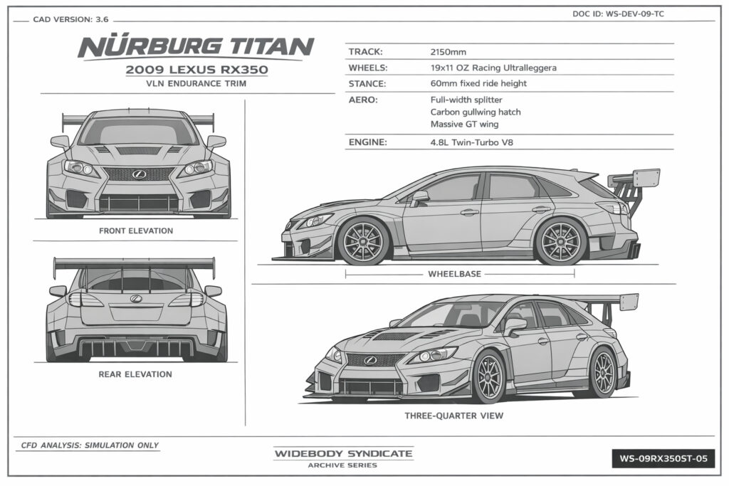 2009 Lexus RX350 — Nürburg Titan blueprint