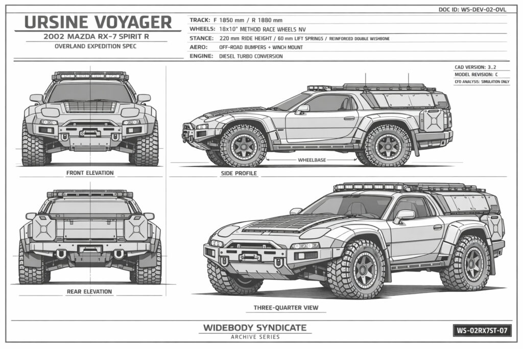 2002 Mazda RX-7 Spirit R blueprint