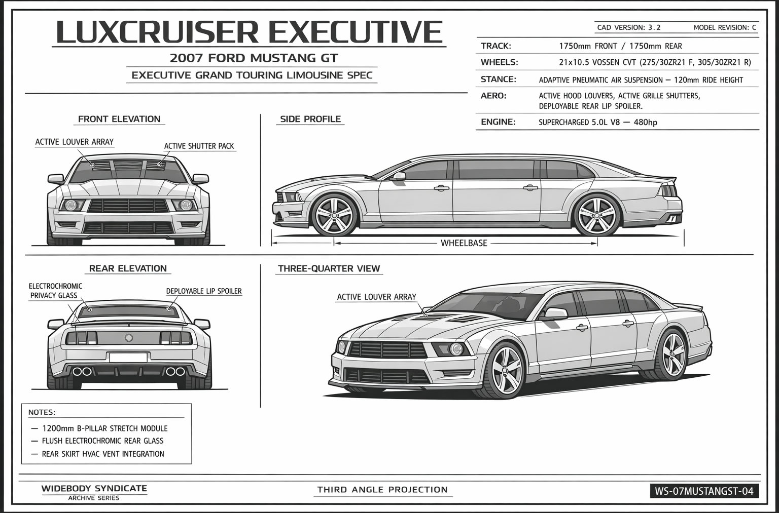 LuxCruiser Executive blueprint