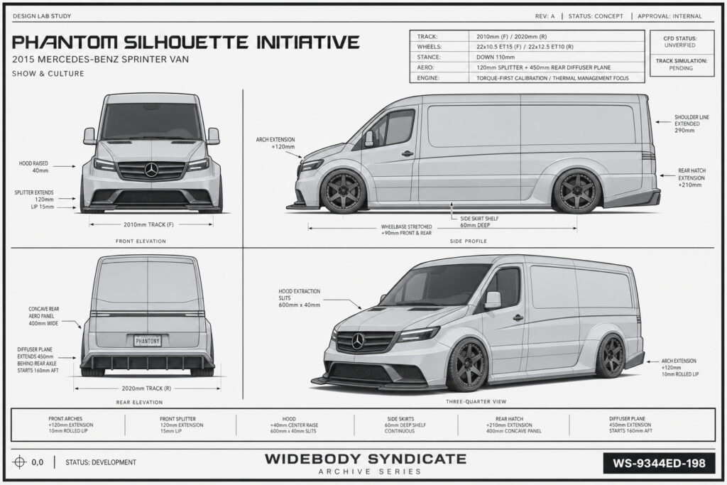 2015 Mercedes-Benz Sprinter Van blueprint