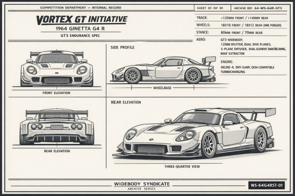 1964 Ginetta G4 R blueprint