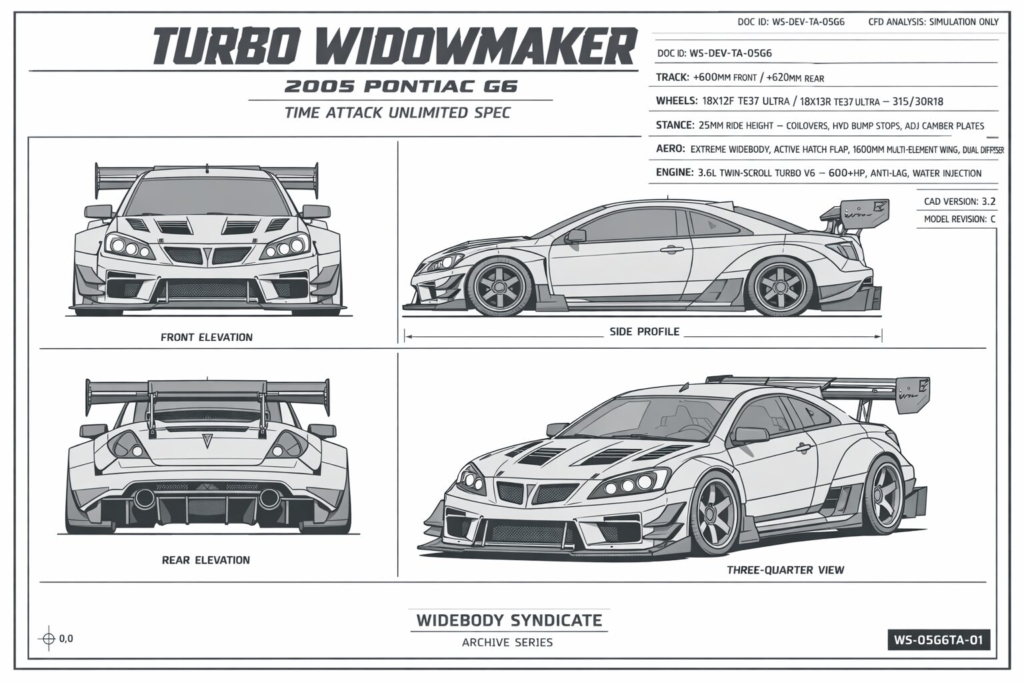2005 Pontiac G6 blueprint