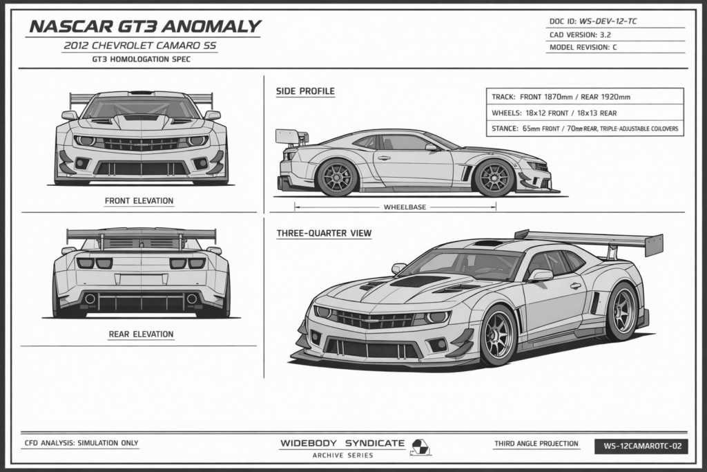 2012 Chevrolet Camaro SS blueprint