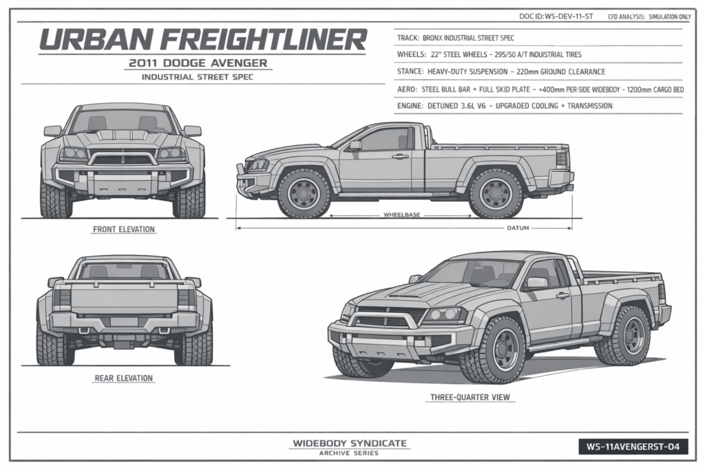 2011 Dodge Avenger blueprint