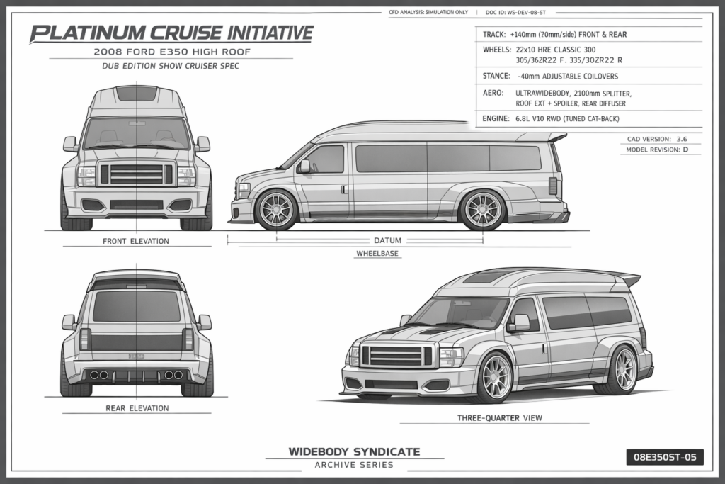2008 Ford E350 High Roof blueprint