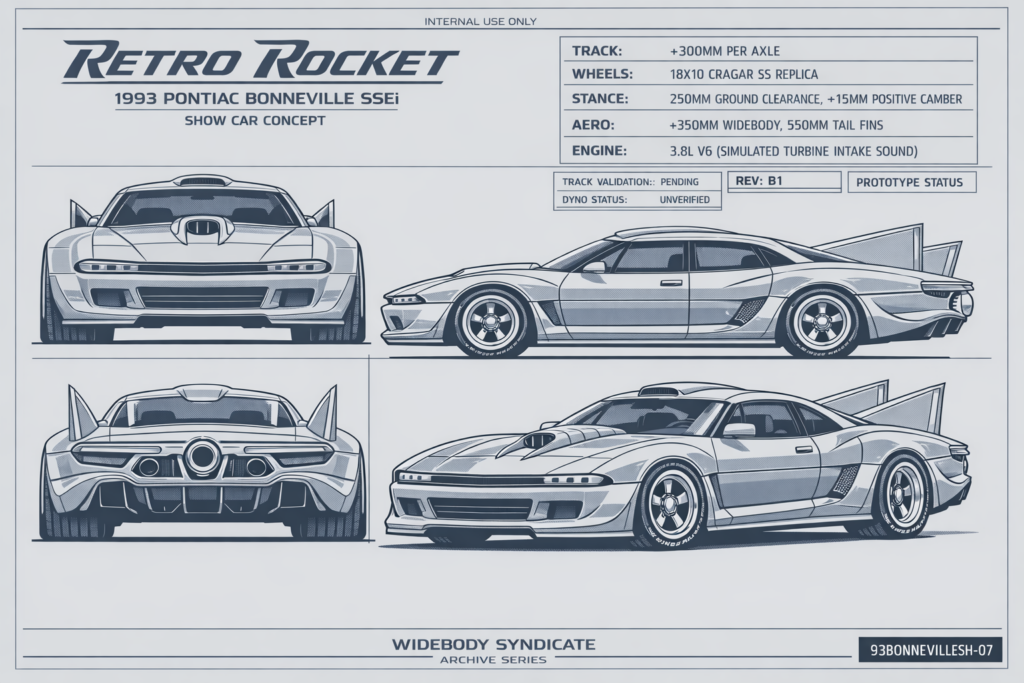 1993 Pontiac Bonneville SSEi blueprint