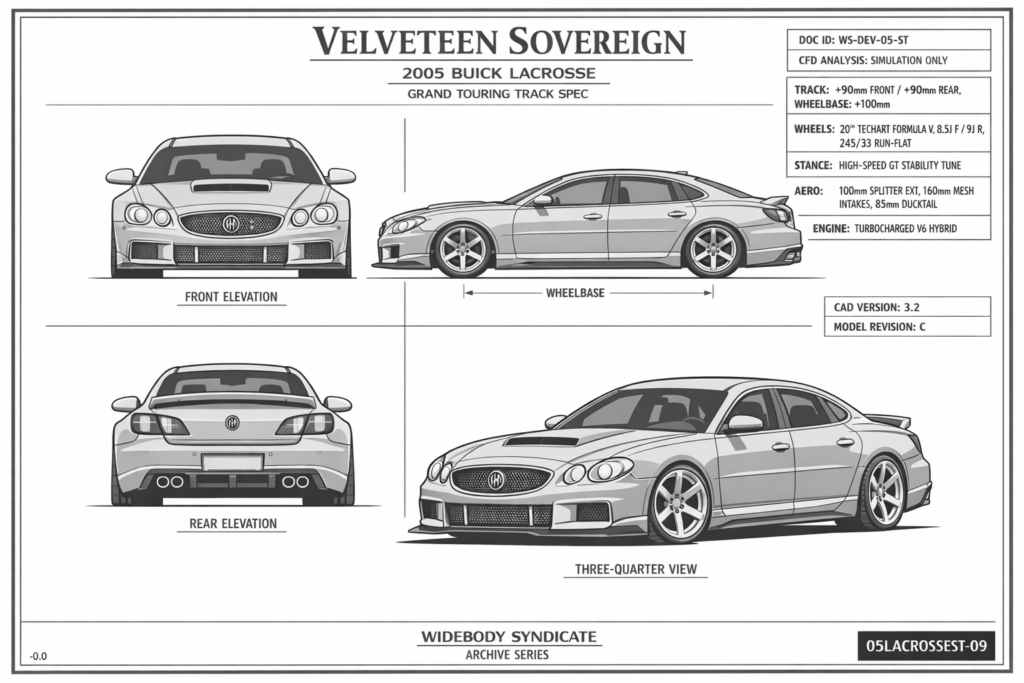 2005 Buick LaCrosse blueprint