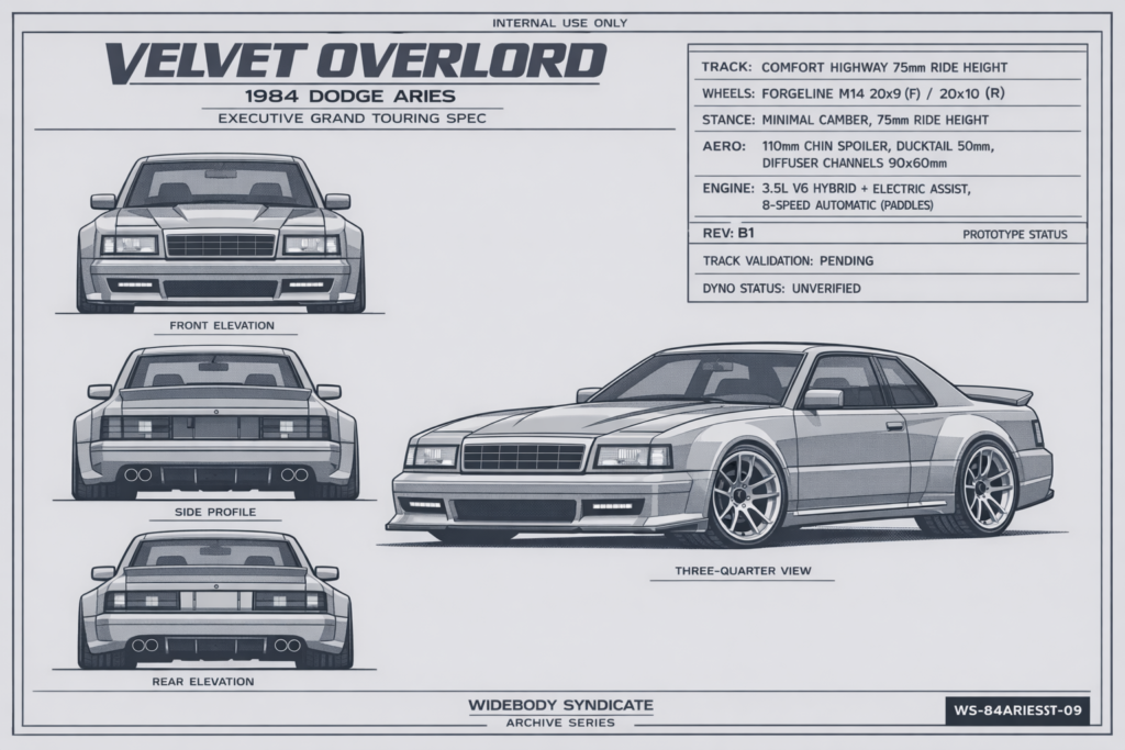 1984 Dodge Aries blueprint