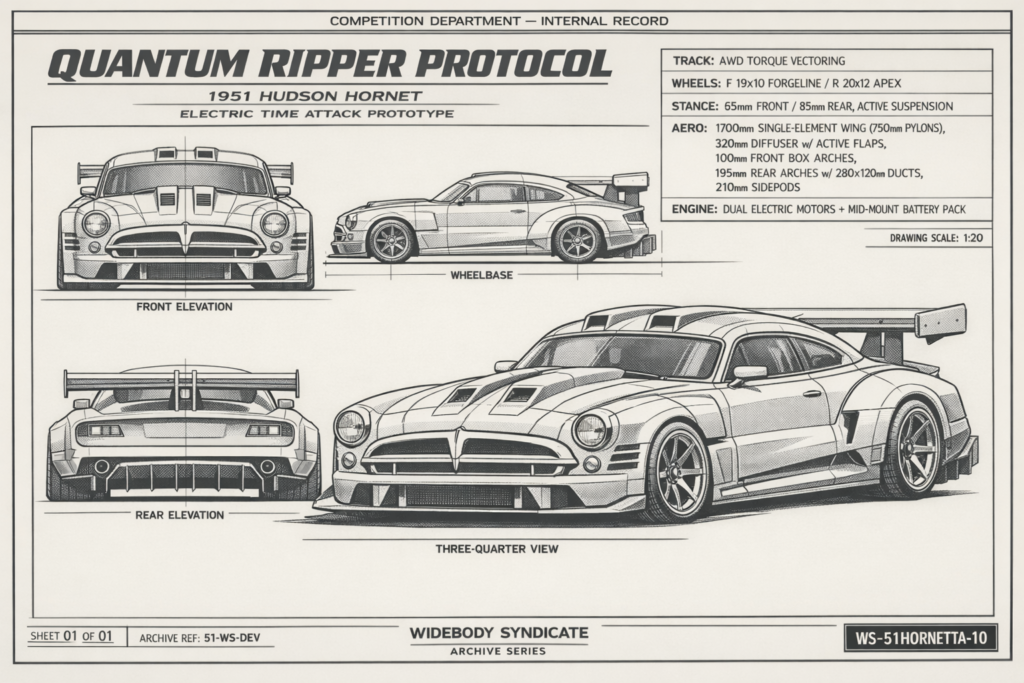 1951 Hudson Hornet blueprint