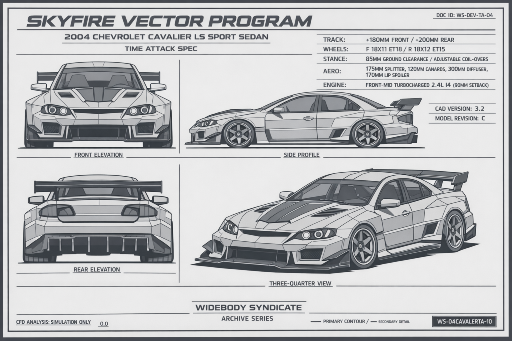 2004 Chevrolet Cavalier LS Sport Sedan blueprint