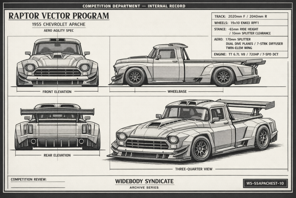 1955 Chevrolet Apache blueprint