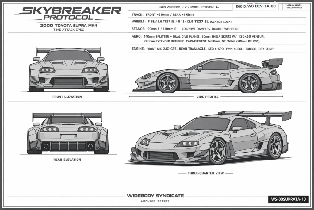 2000 Toyota Supra Mk4 blueprint