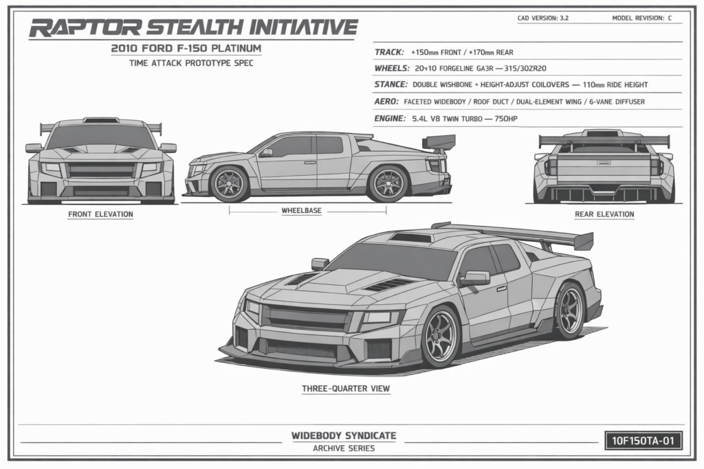 2010 Ford F-150 Platinum — Raptor Stealth Initiative blueprint