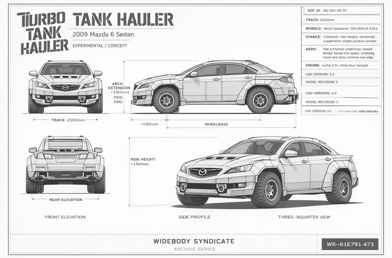 Turbo Tank Hauler blueprint