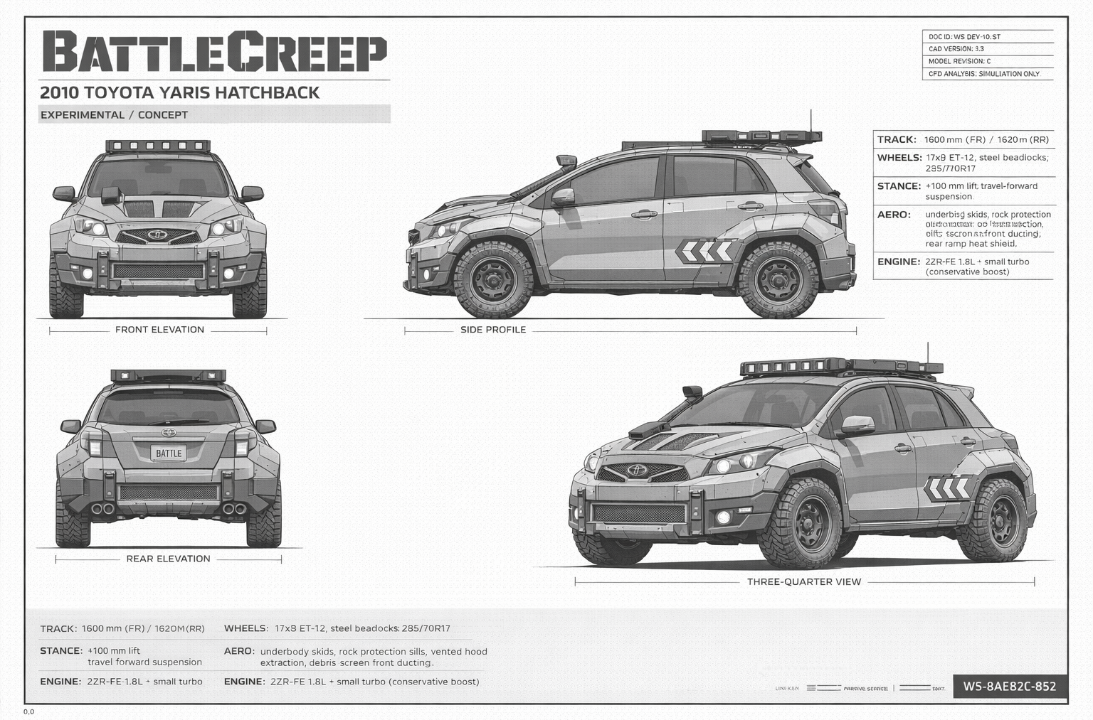 Yaris BattleCreep blueprint