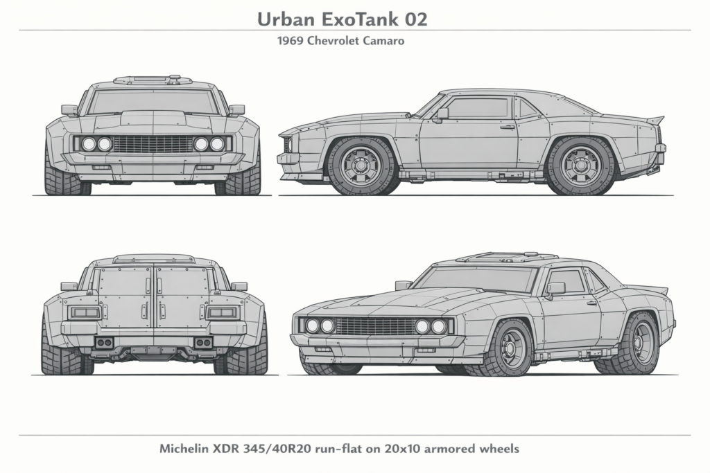 1969 Chevrolet Camaro blueprint