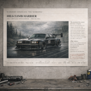 1983 Chrysler Fifth Avenue Hillclimb Harrier Collectible Poster