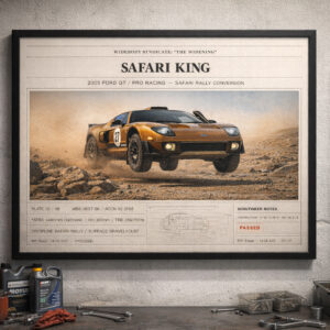 2005 Ford GT Safari King Framed Collectible Poster