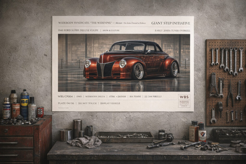 1940 Ford Super Deluxe Coupe Giant Step Initiative Collectible Poster