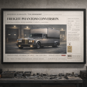 1979 Rolls Royce Silver Shadow II Freight Phantom Conversion Framed Collectible Poster