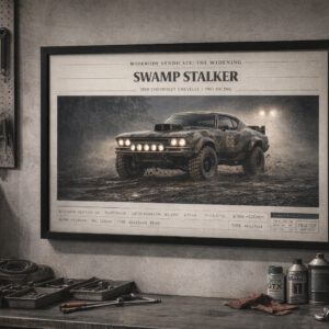 1968 Chevrolet Chevelle Swamp Stalker Framed Collectible Poster