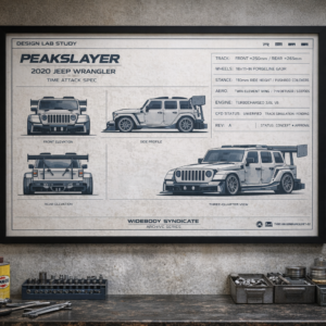 2020 Jeep Wrangler Summit Apex Protocol Framed Blueprint Poster