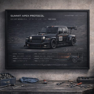 2020 Jeep Wrangler Summit Apex Protocol Framed Collectible Poster