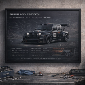 2020 Jeep Wrangler Summit Apex Protocol Framed Collectible Poster