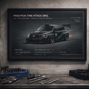 2008 Chevrolet HHR Pikes Peak Time Attack Spec Framed Collectible Poster