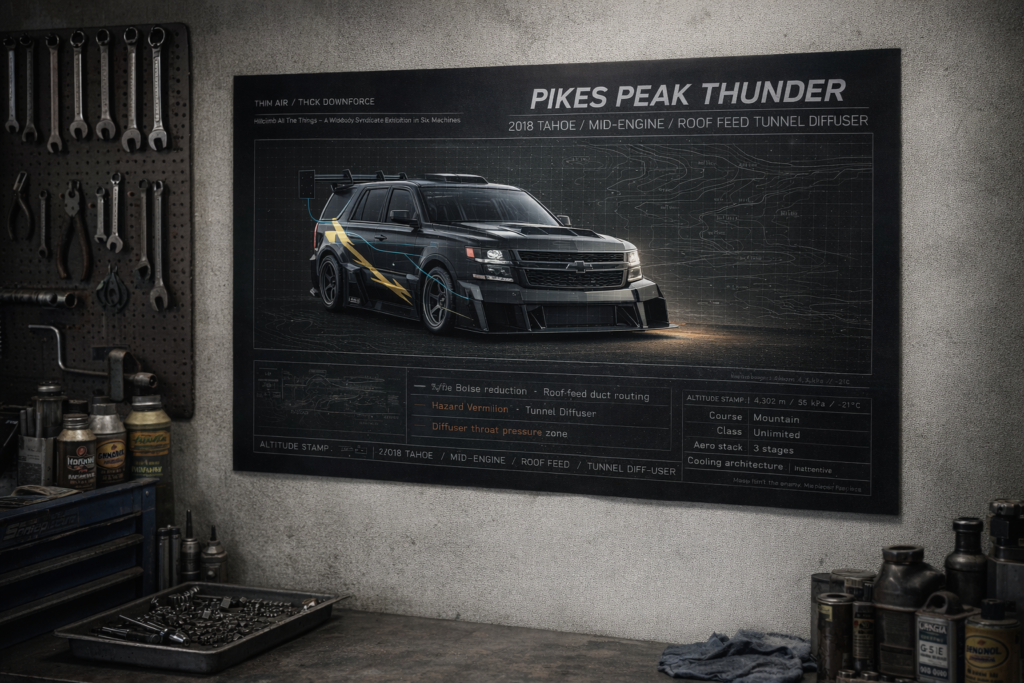 2018 Chevrolet Tahoe Pikes Peak Thunder Collectible Poster