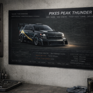 2018 Chevrolet Tahoe Pikes Peak Thunder Collectible Poster