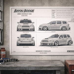2008 Chevrolet HHR Bayou Boogie Blueprint Poster